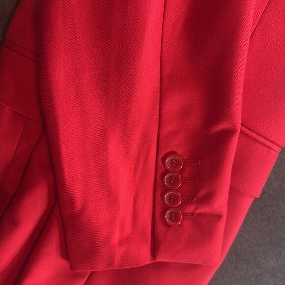 Men’s Red Slim Fit 2 Piece Prom Party Formal Suit Size 36 Jacket 32 Pants NEW - Picture 15 of 15